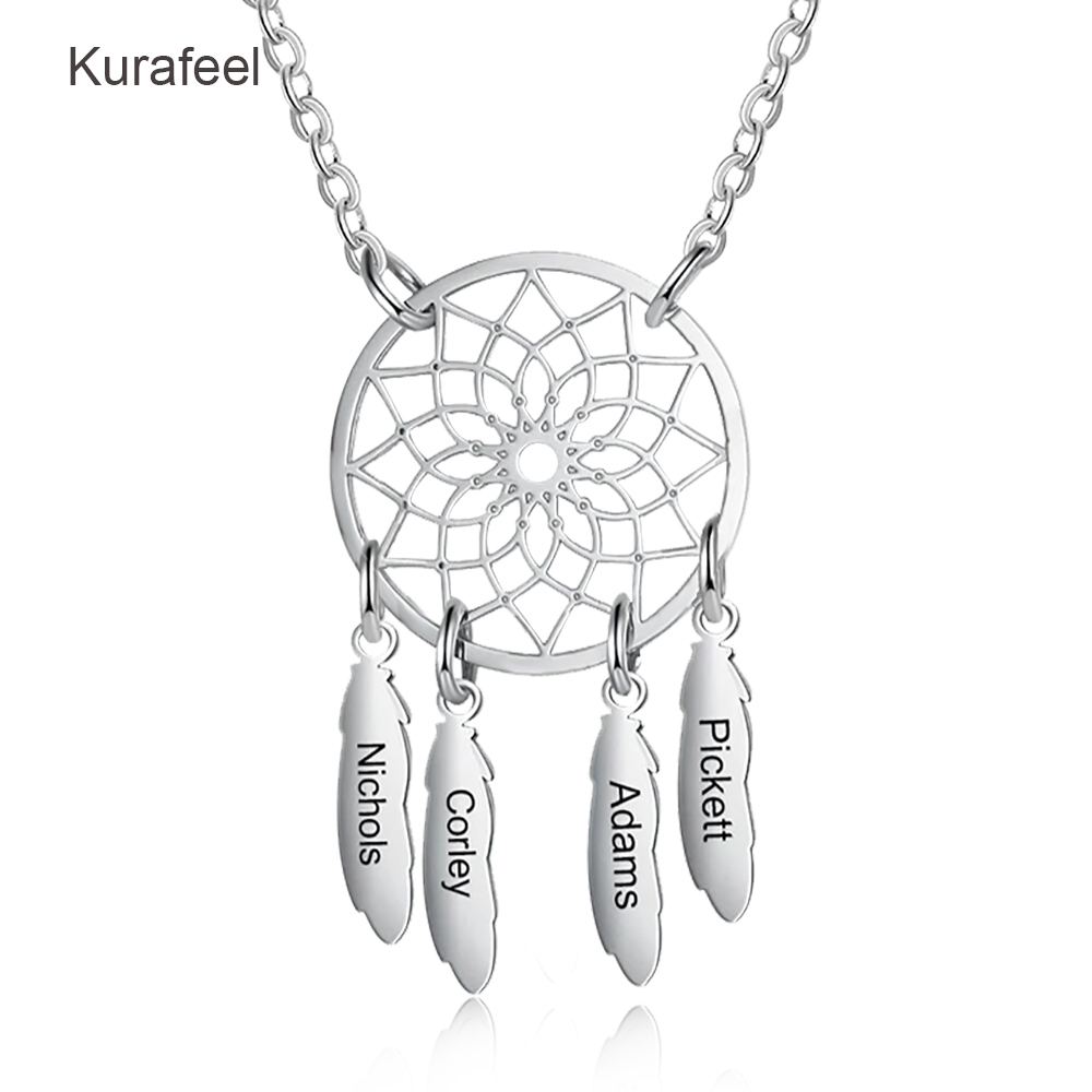 Round Shape Lettering Pendent 925 Sterling Silver Necklace Named Necklace